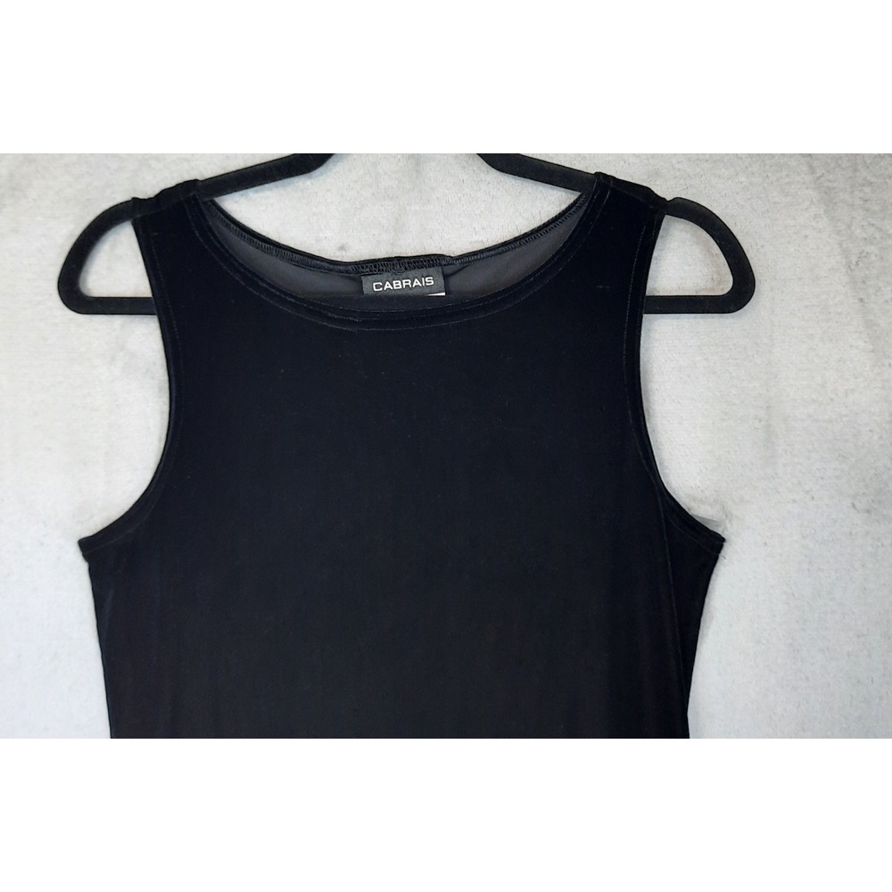VTG Black Velvet Mini Dress Silver Glitter Womens Small Whimsigoth Fairy Grunge - Picture 3 of 13